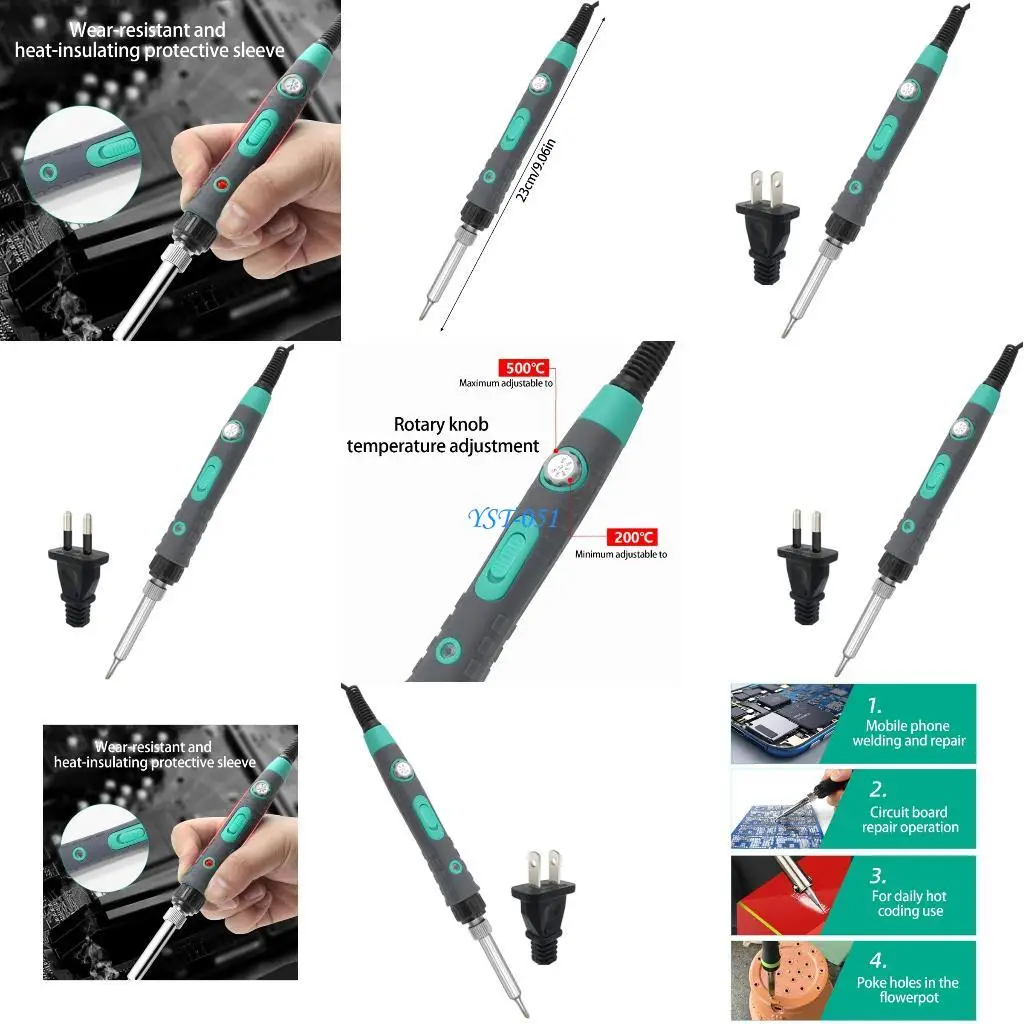 

E15A 80W Soldering Iron Charging Portable Soldering Iron Repair Tool Adjustable