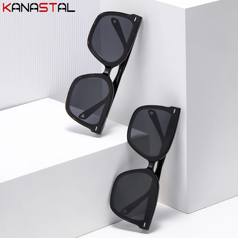 Women Polarized Sunglasses Men UV400 Sun Glasses Acetate Fibre Eyeglasses Frame Camping Beach Sunscreen Anti Glare Shade Eyewear