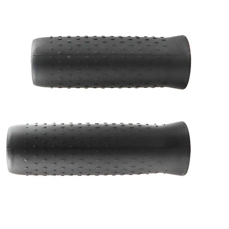 1 Pair Anti-Skid Wear-Resistant Protective Cover Brake Handlebar Cover Black Silica Gel Electric Scooter Accessories