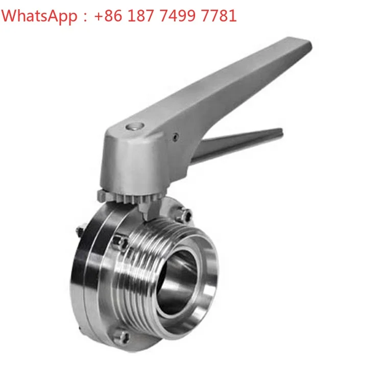 Stainless Steel Sanitary Flange Gate Valve Food Beverage Factory Industrial Fluid Gate Valve