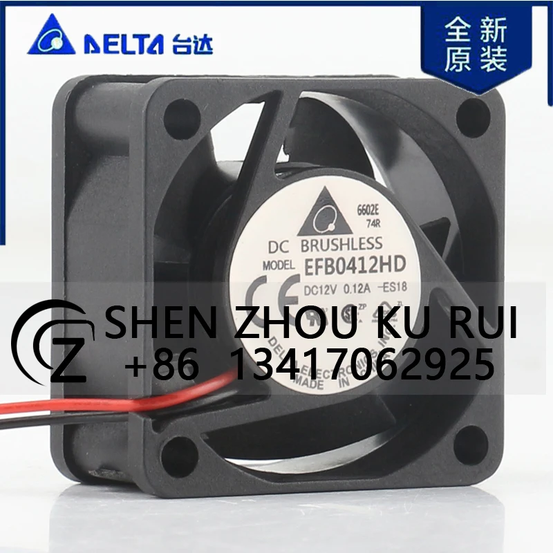 

EFB0412HD Case FAN Delta DC 12V 0.12A AC EC 4020 40X40X20MM 4CM Large air Volume Chassis Inverter Double Ball Cooling Fan