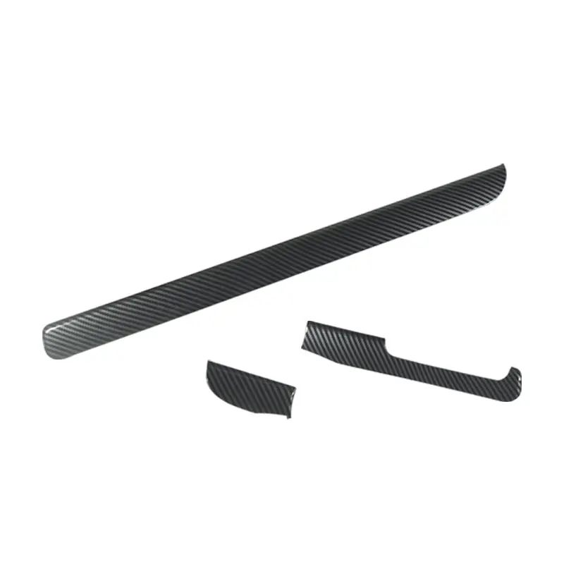 LHD For VW Golf 6 MK6 GTI 2008-2013 ABS Carbon Fiber Texture Car Center Console Dashboard Panel Strips Cover Protective Trim