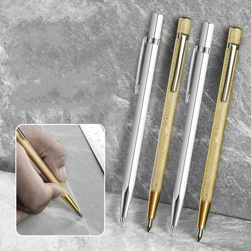 Diamond Metal Marker Engraving Pen Tungsten Carbide Nib Stylus Pen for Glass Ceramic Metal Wood Engraving Hand Tools