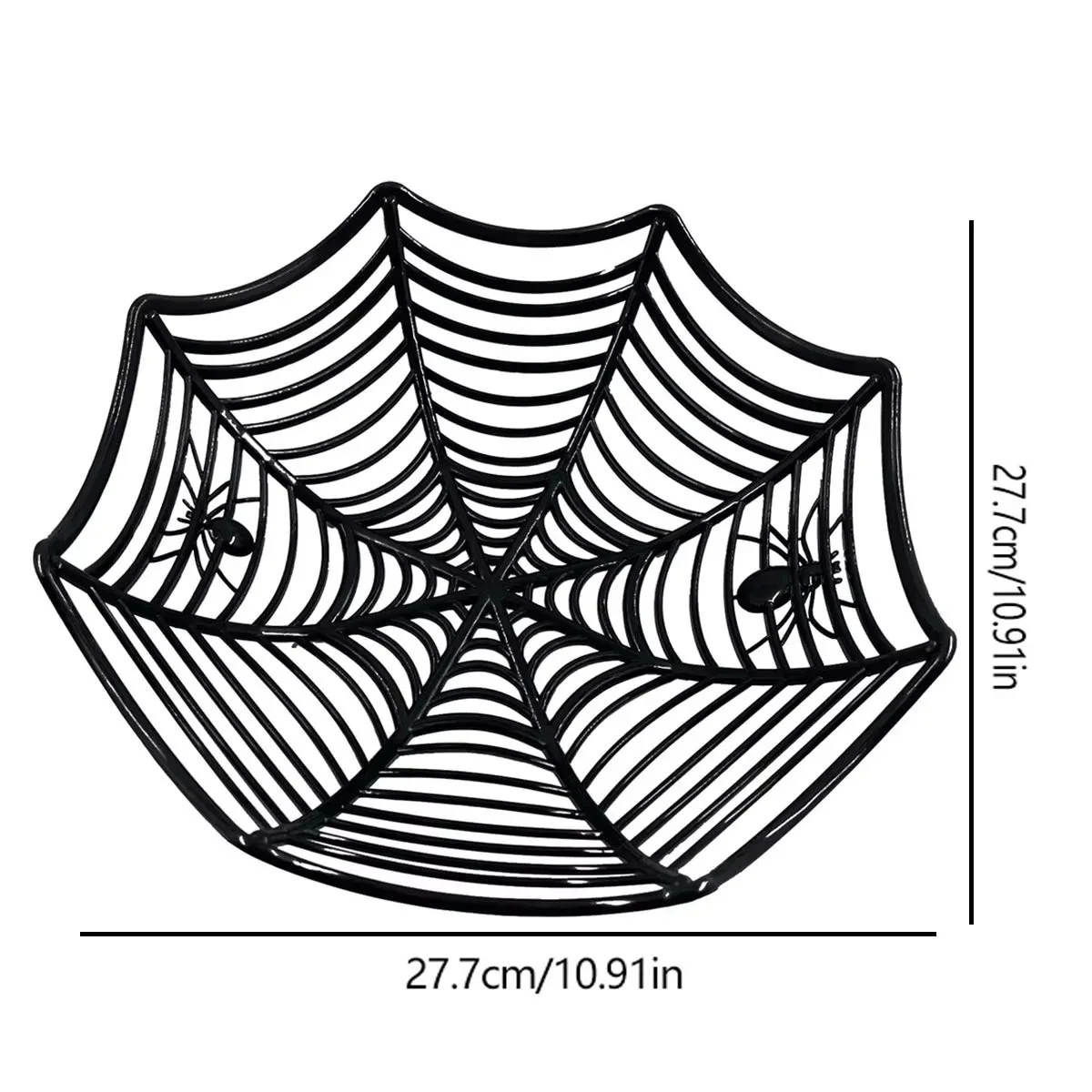 1 Stück-Halloween-Süßigkeitskorb, Spinnennetzschale, Kekse, Obstkorb, Süßes oder Saures, Dekorieren von Halloween