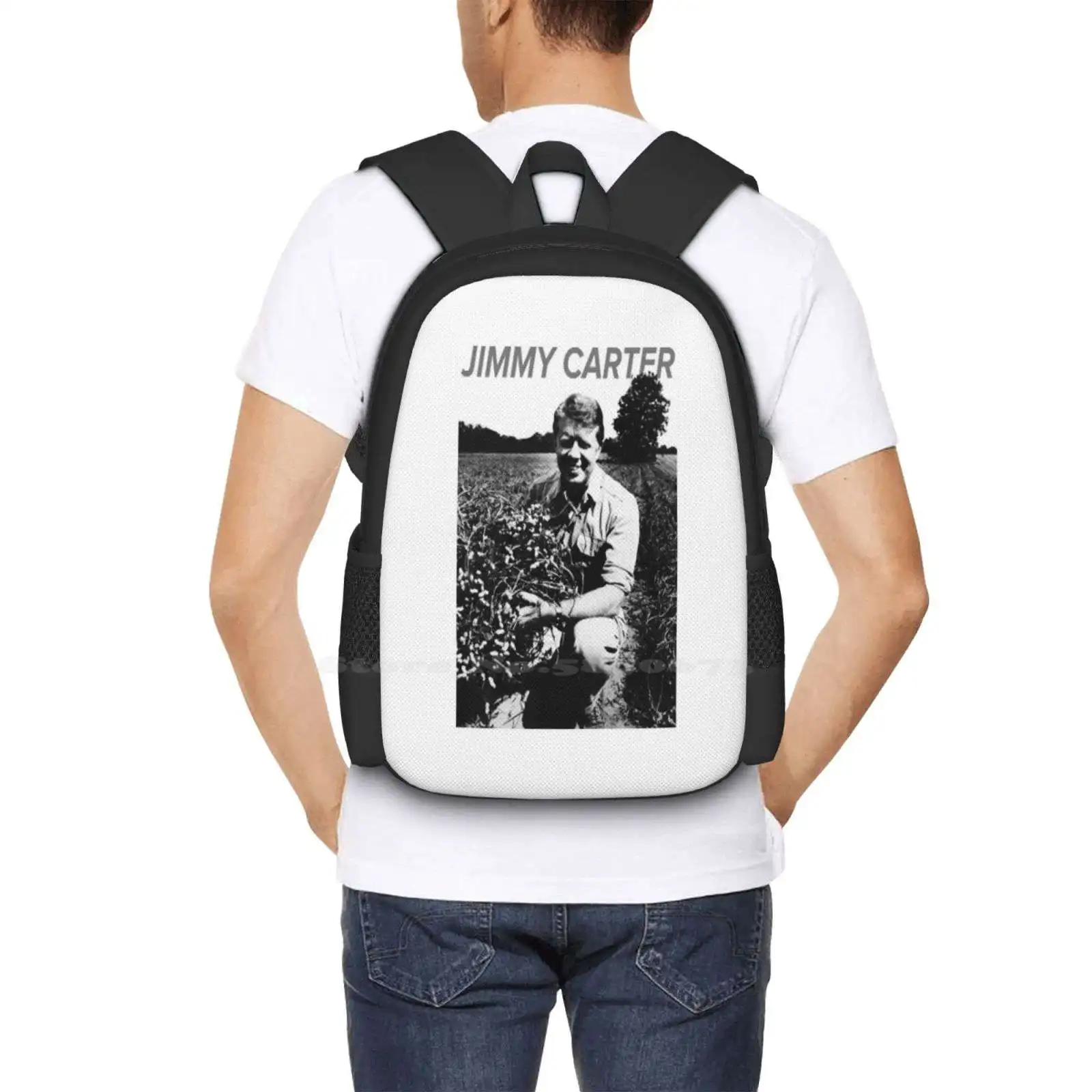 Jimmy Carter T-Shirtretro Jimmy Carter-арахисовая ферма, горячая распродажа, рюкзак, модные сумки Jimmy Carter T Shirtretro Jimmy Carter Peanut