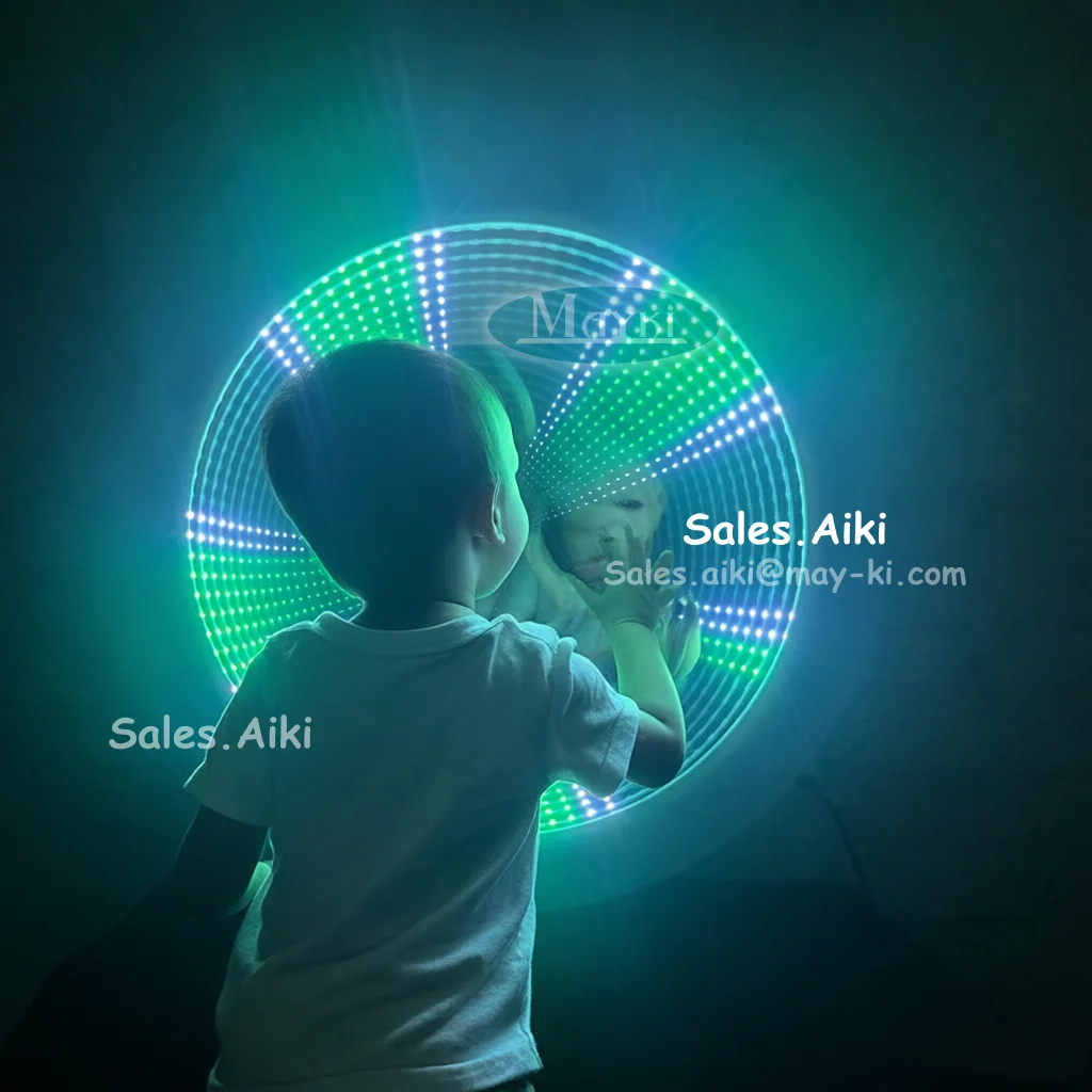 Sensory Equipment For Autistic Children Play Light Autism Sensory Toy Infinity Mirror Sensory Led Tunnel Light For Kids Therapy