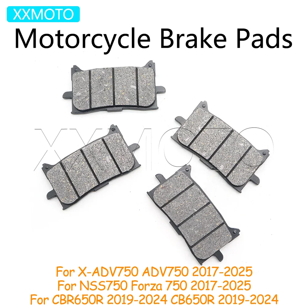 For Honda XADV-750 NSS750 CBR650R CB650R ABS Forza NSS XADV 750 ADV750 CBR CB 650R Motorcycle Front Brake Pads Accessories