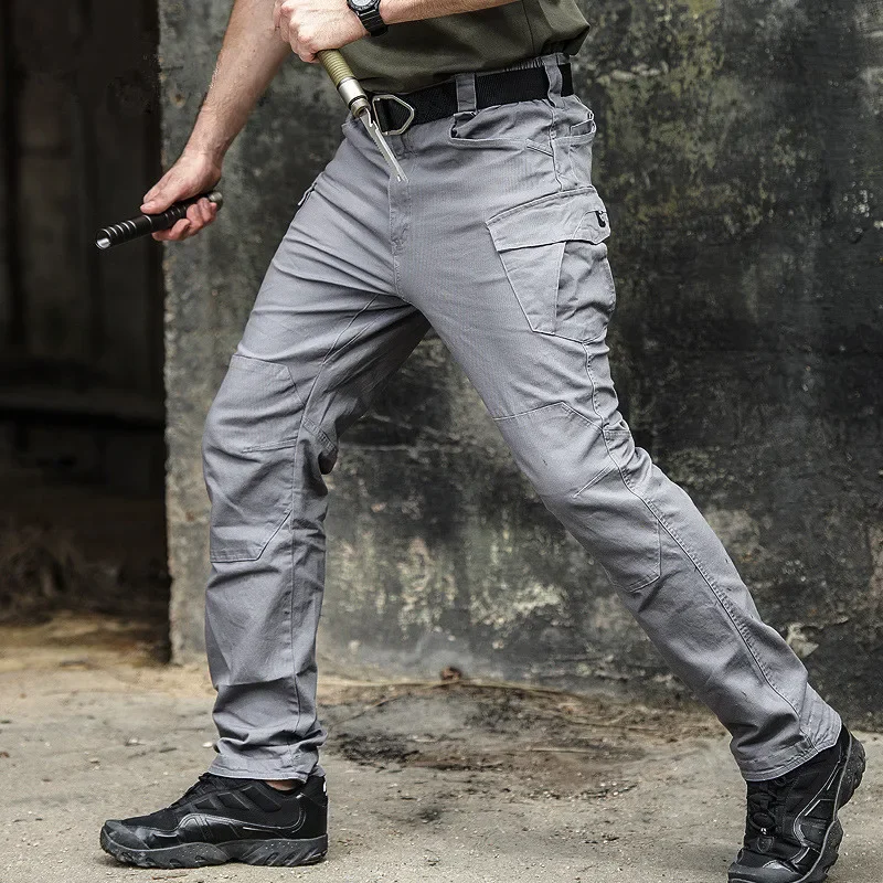 

Army Fans Tactical Training Combat Pants Overalls Men Outdoor Hunting Hiking Climbing Elastic Cotton Wearproof Long Trousers