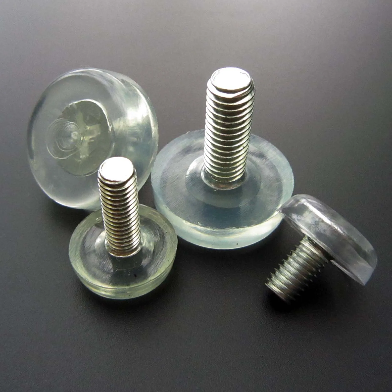 12 transparent leveling furniture legs