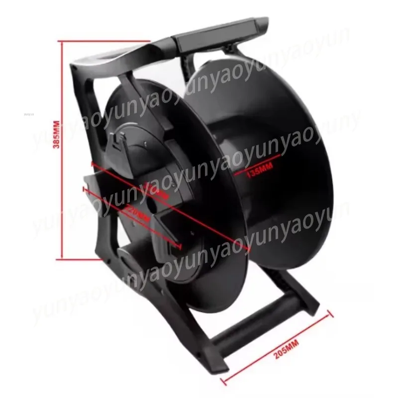 

320mm Portable Stage Cable Winder, 4-Way Audio Video Signal Coil Spool with Rolling Stand