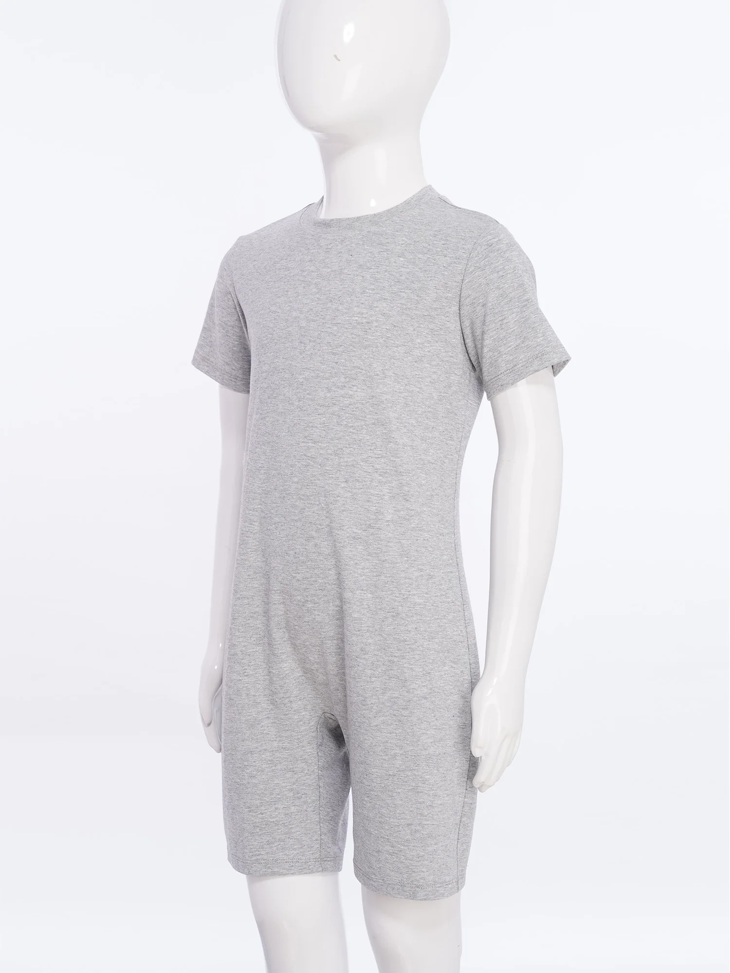 Jungen Gymnastik Overall Body Kinder Ganzanzug Strampler Kinder Mädchen Jungen Yoga Fitness Workout Bodys Kurzarm Dancewear