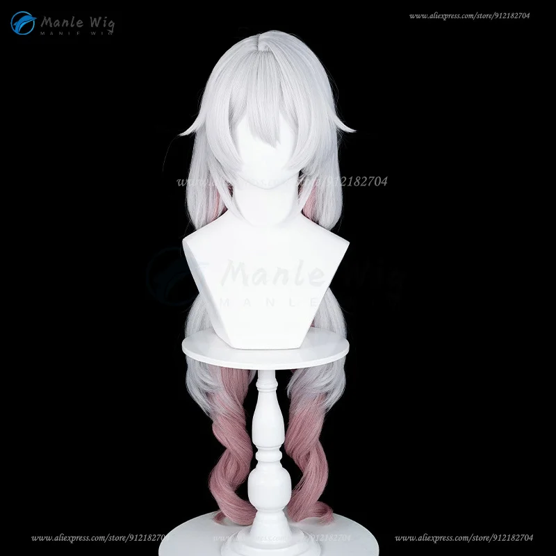 Theresa Apocalypse Cosplay Wig Anime Wigs  90cm Silver White Pink Gradient Wigs Heat Resistant Synthetic Hair Women Wig