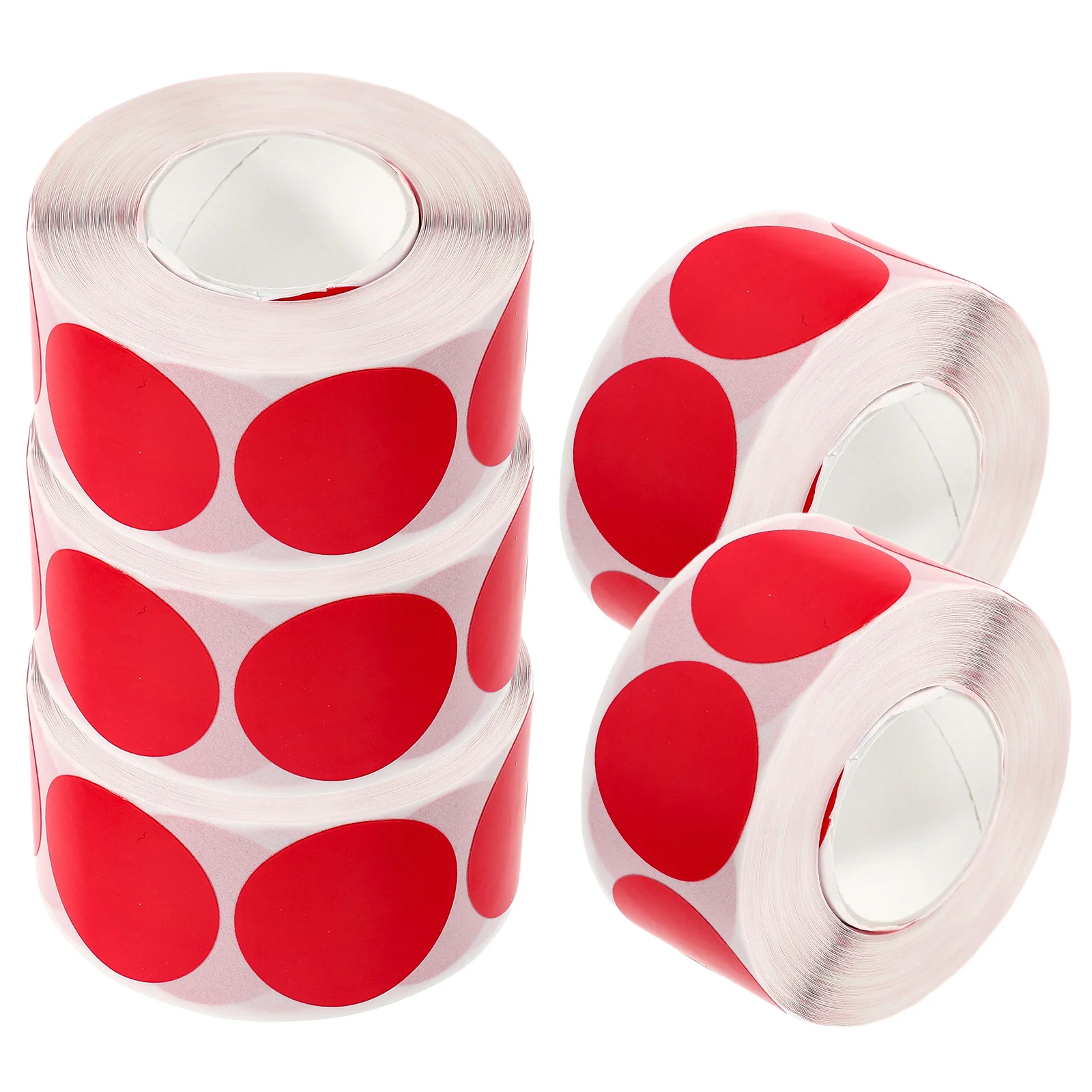 

5 Rolls 25Mm Blank Round Stickers Self Adhesive Color Coding Labels for Home School Craft Projects Smooth Writing No Ink Bleed