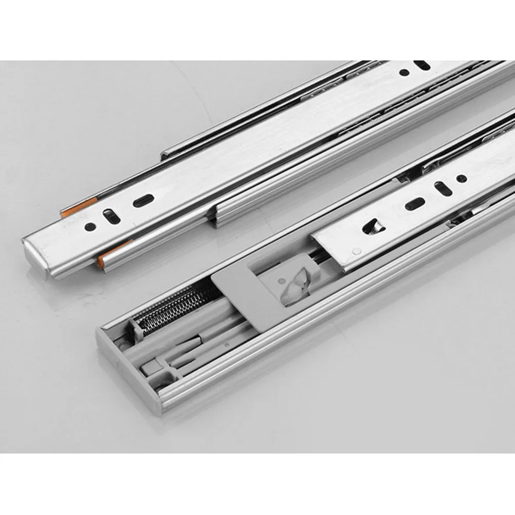 1Pair 14Inch Dampening Soft Close Drawer Slides 300Mm Heavy Duty Ball Bearing Silent Rails 3-Section Full Extension with