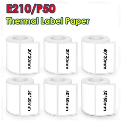 E210 Label Printer Paper Tape Self-adhesive 40*30mm 50*30mm 50*80mm E210 Label Sticker for E210 P50 Phomemo M110 Label Printer