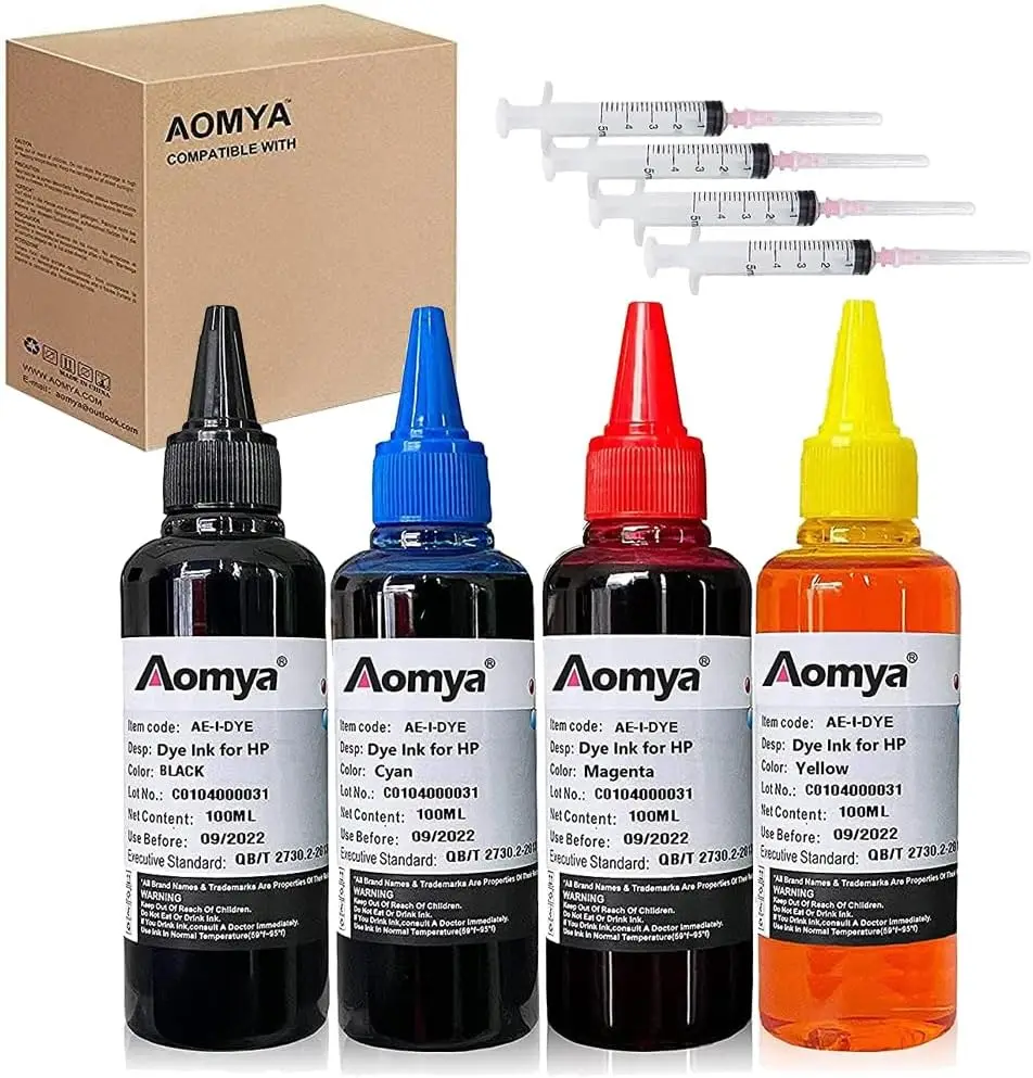 4C*100mL Refill Dye Ink For HP 940 962 963 964 965 For Officejet Pro 9010 9012 9013 9014 9015 9016 9018 9019 9020 9022 9023 9025