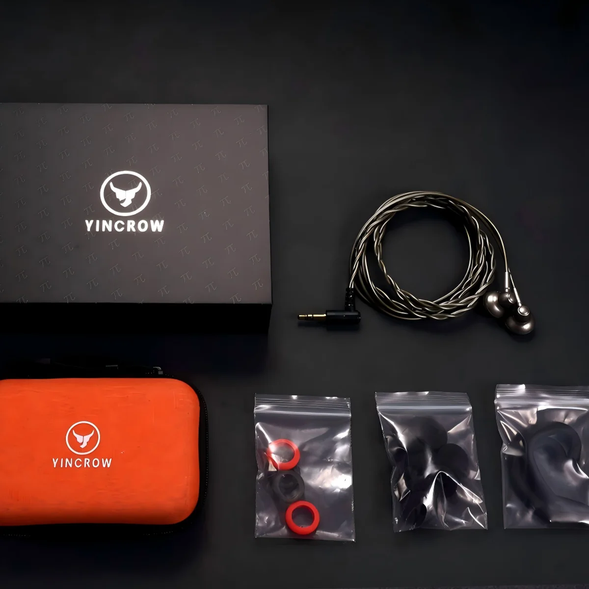 Yincrow π 플랫 헤드 이어버드 14.8mm 자체 개발 드라이버 유선 이어폰 알루미늄 합금 쉘 HiFi 오디오 음악 헤드셋