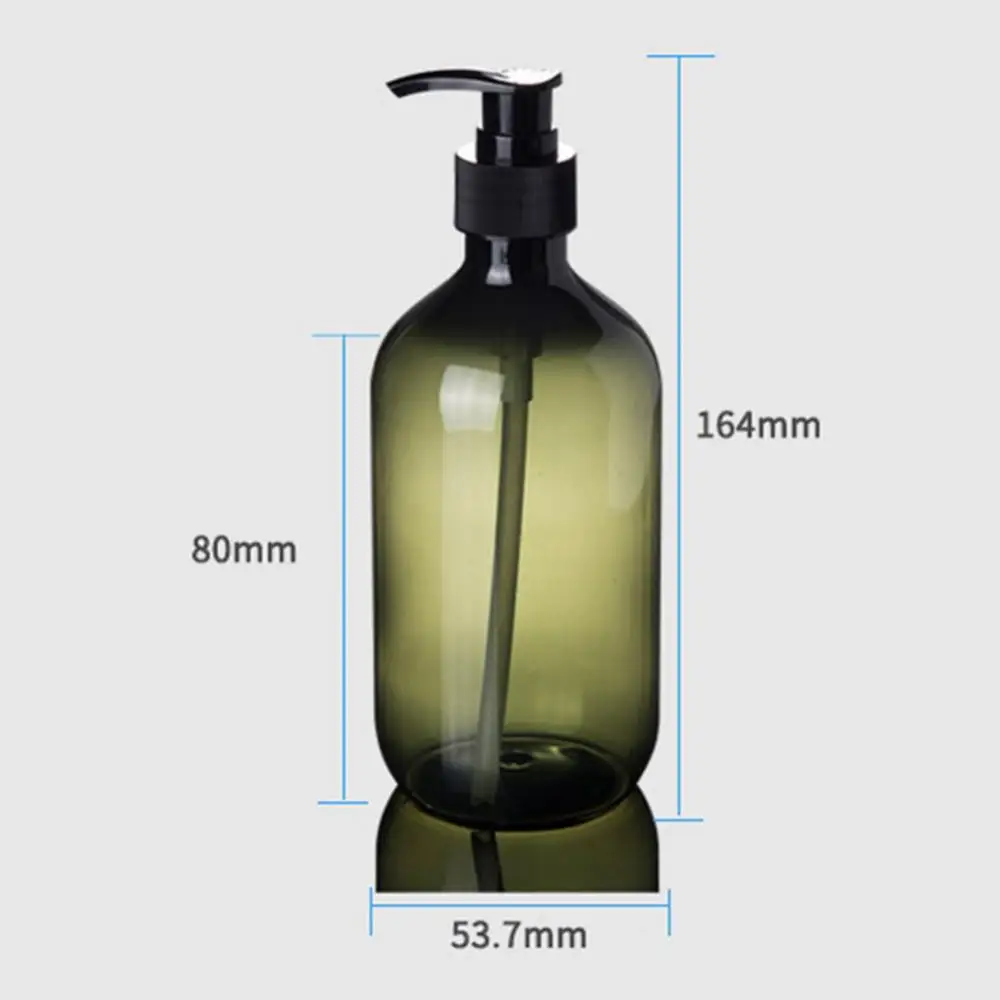 300/500ml Lotion Shampoo Shower Gel Holder, Liquid Soap Dispenser, Refillable Empty Bath Pump Bottle, Bathroom Supplies