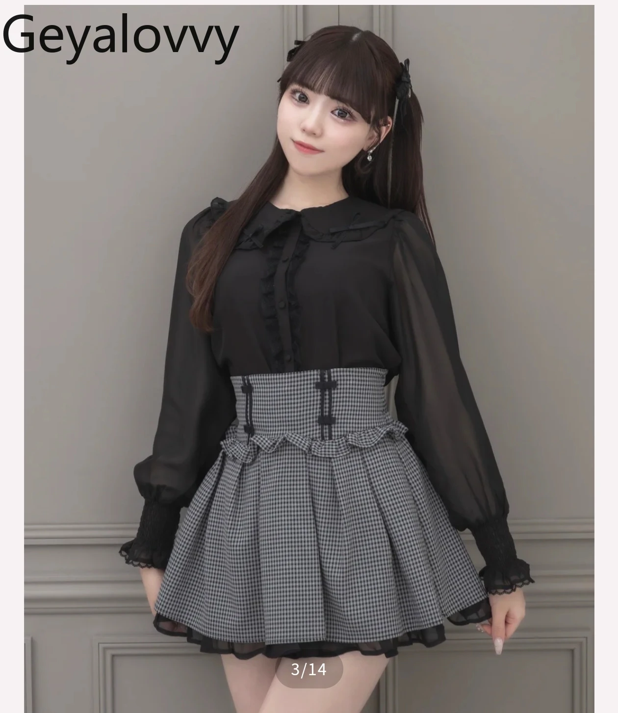 Oryginalne, słodkie i urocze damskie bluzki w stylu japońskim, z koronkowymi wstawkami, koszula z długim rękawem, elegancka bluzka na wiosnę i jesień, Camisa Feminina