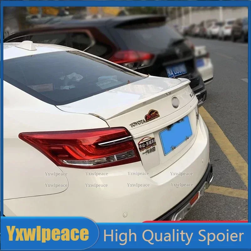 

For Toyota Vios Yaris Spoiler 2014 2015 2016 2017 ABS Plastic Unpainted Color Trunk Lid Spoiler Trunk Lip Wing Car Accessories