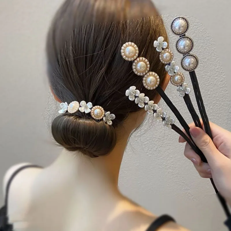 

1/4pcs New Lazy Twist Hair Clip For Women and Suitable For Tying Bun Heads Elegant Retro Style Twist Clip