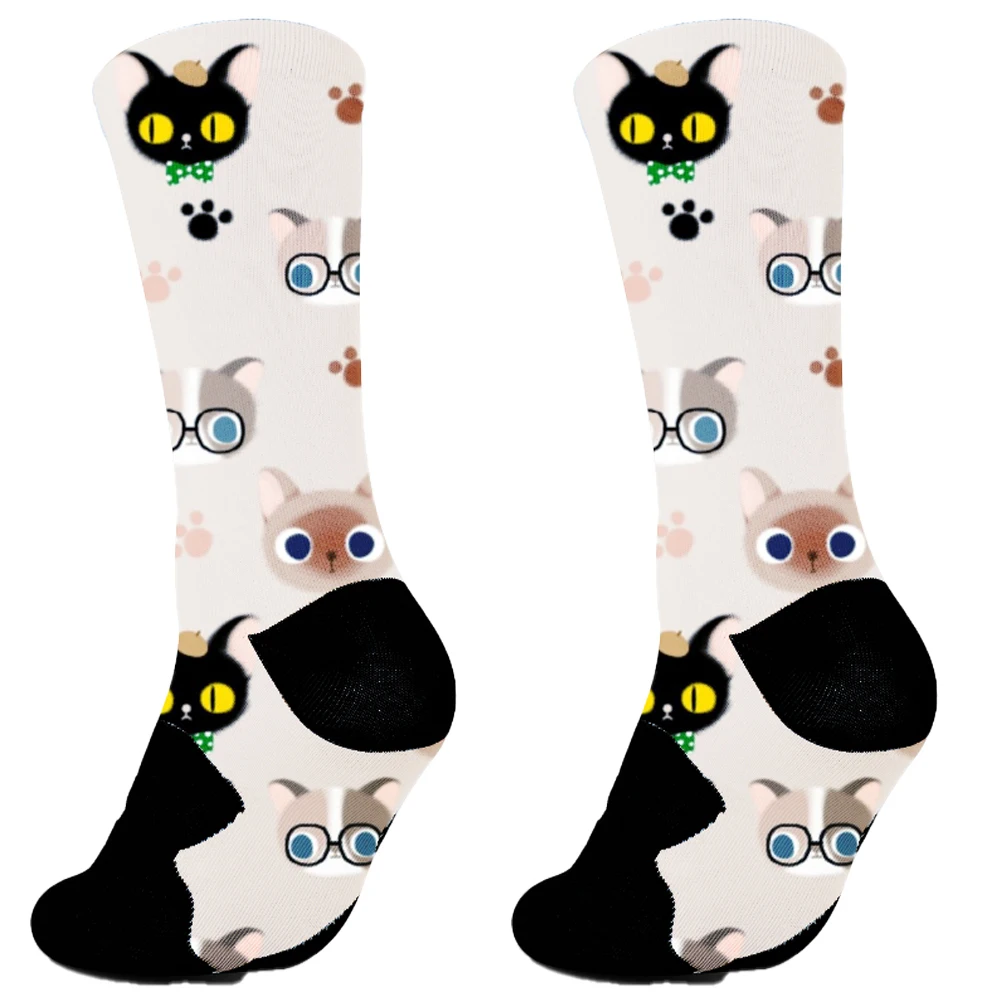 Pattened Cartoon Cute Animal Duck Short Socks Fashion Men Women Funny Socks Female Casual Cotton Ankle Socks Harajuku Sox