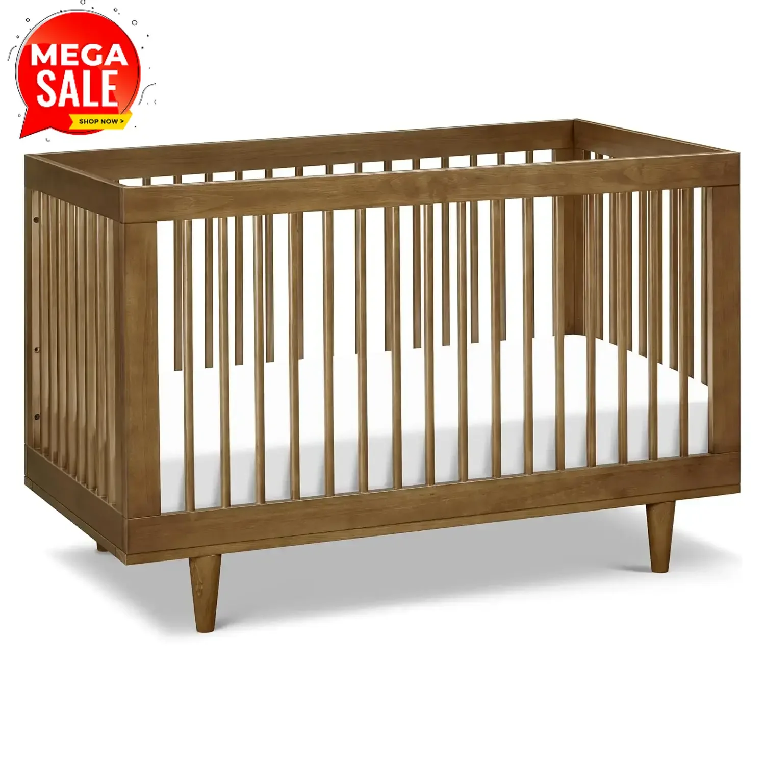 

Бестселлер [Горячее предложение!] Детская кроватка-трансформер Marley 3-в-1 цвета орех, сертифицированная Greenguard Gold и FSC ® Сертифицированный