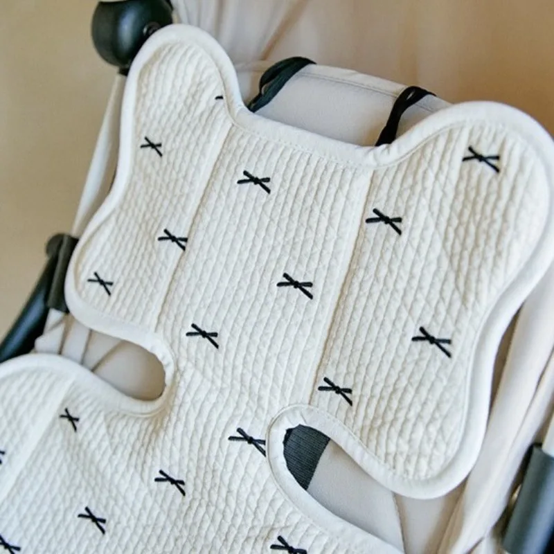 Universal Simplicity Stroller Seat Cushion for Newborn Cute Bow Heart Style Infant Baby Stroller Seat Cover Stroller Accessories