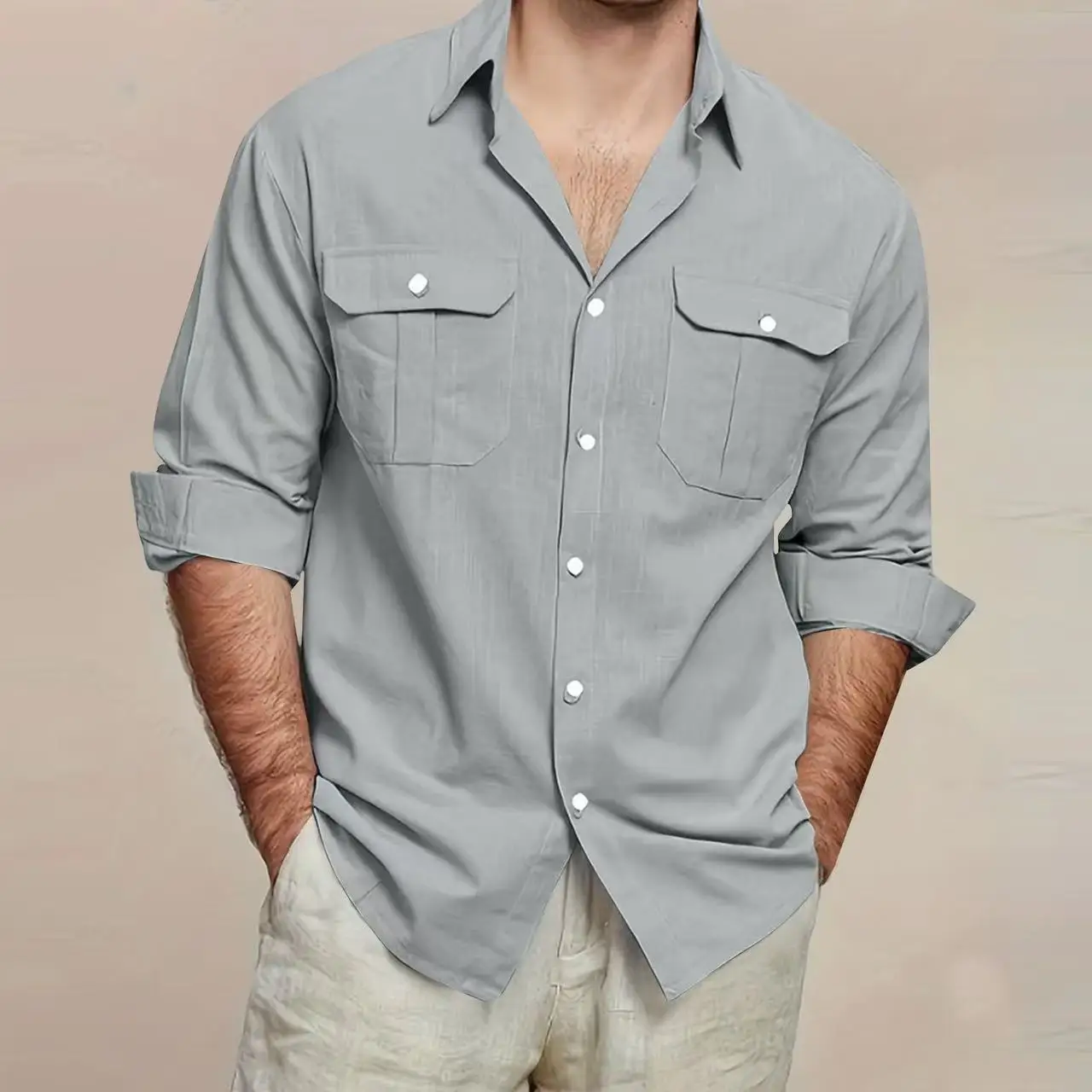 Men's Polo Shirt Short Sleeve Button Collar Tees Casual Soft Comfortable Daily Tops