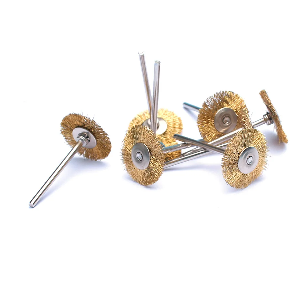 1 stücke Gold Elektrische Maniküre Bohrer Reinigung Pinsel Fräser Kupfer Draht Reiniger Nail art Zubehör Bohrer Sauber Werkzeug