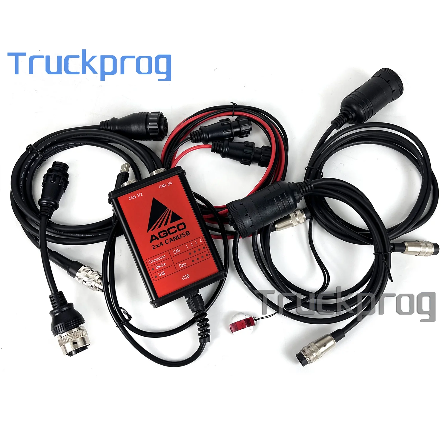 für AGCO-Diagnosekit FÜR AGCO CANBUS FENDT FenDias Massey Ferguson FÜR AGCO SISU Power WinEEM4 Service Tool mit Schlüsseldongle