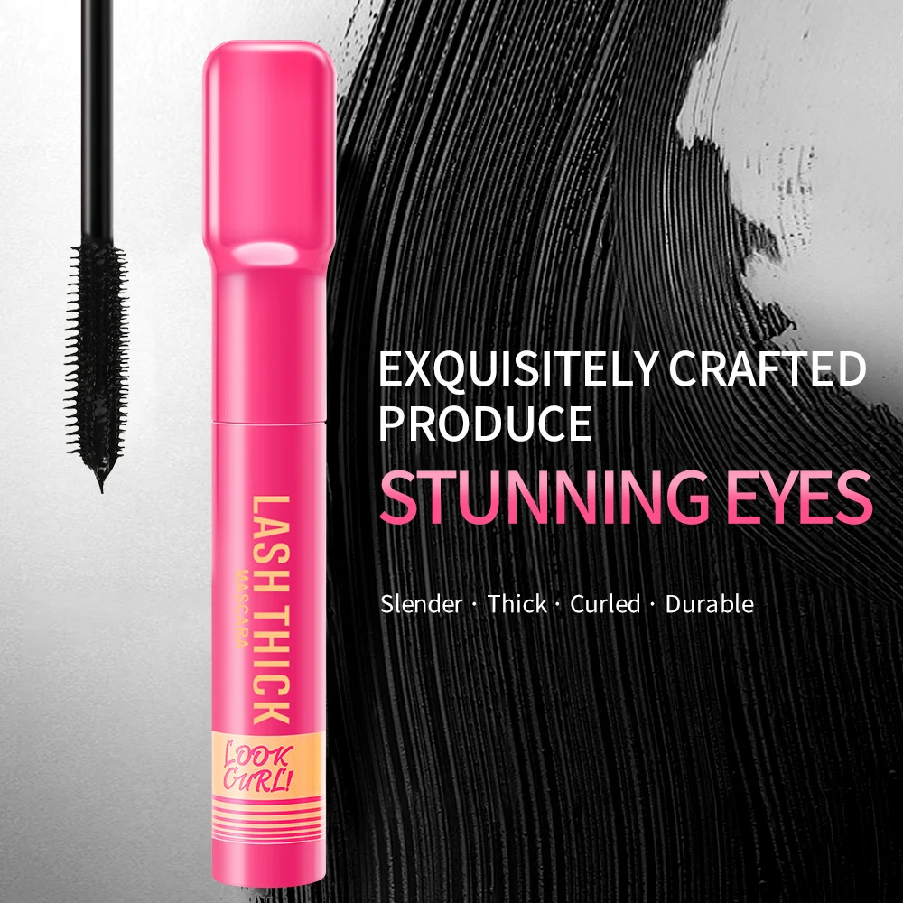 Dicke und schlanke Wimperntusche, wasserfest, schweißfest, leicht, langlebig, natürliches Locken