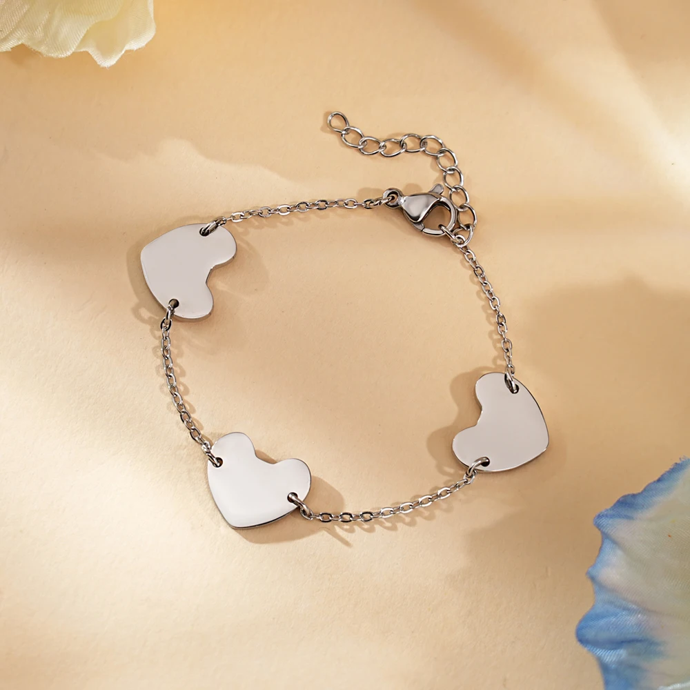

Браслеты в форме сердца из нержавеющей стали, браслеты с гравировкой имени на заказ для женщин, ювелирные изделия, роскошные подарки для банкета