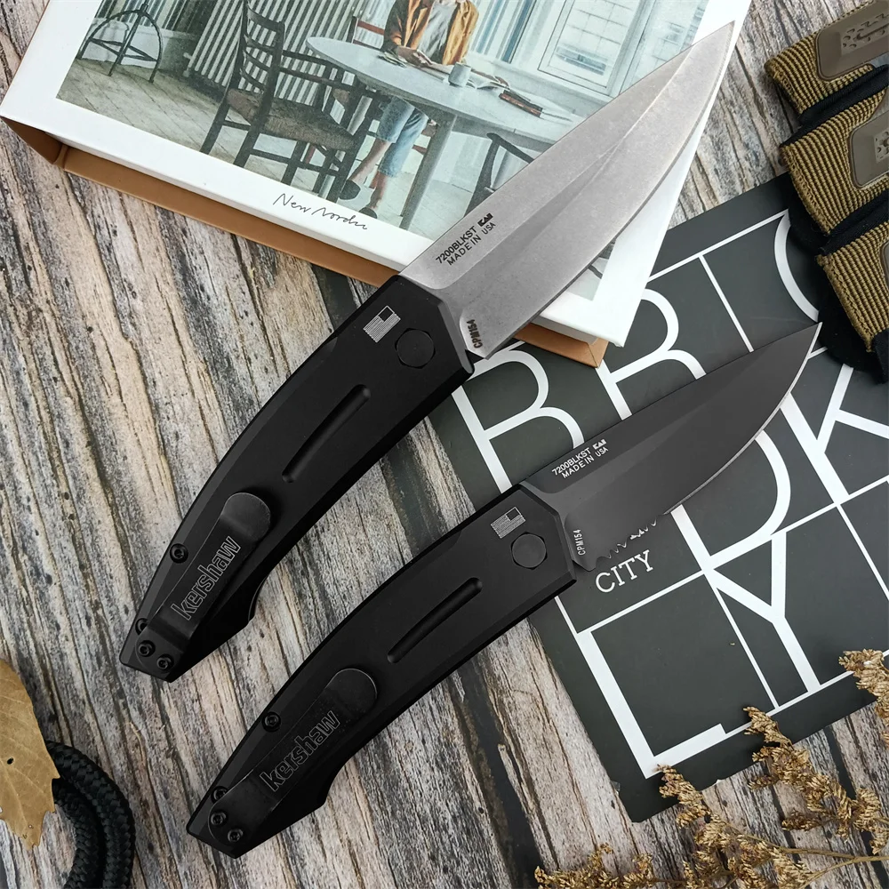 Pocket KS 7200 Outdoor Folding CPM-154 Blade Knife Aluminum Alloy Handle Camping Hunting Knives Military Tactical EDC Tool