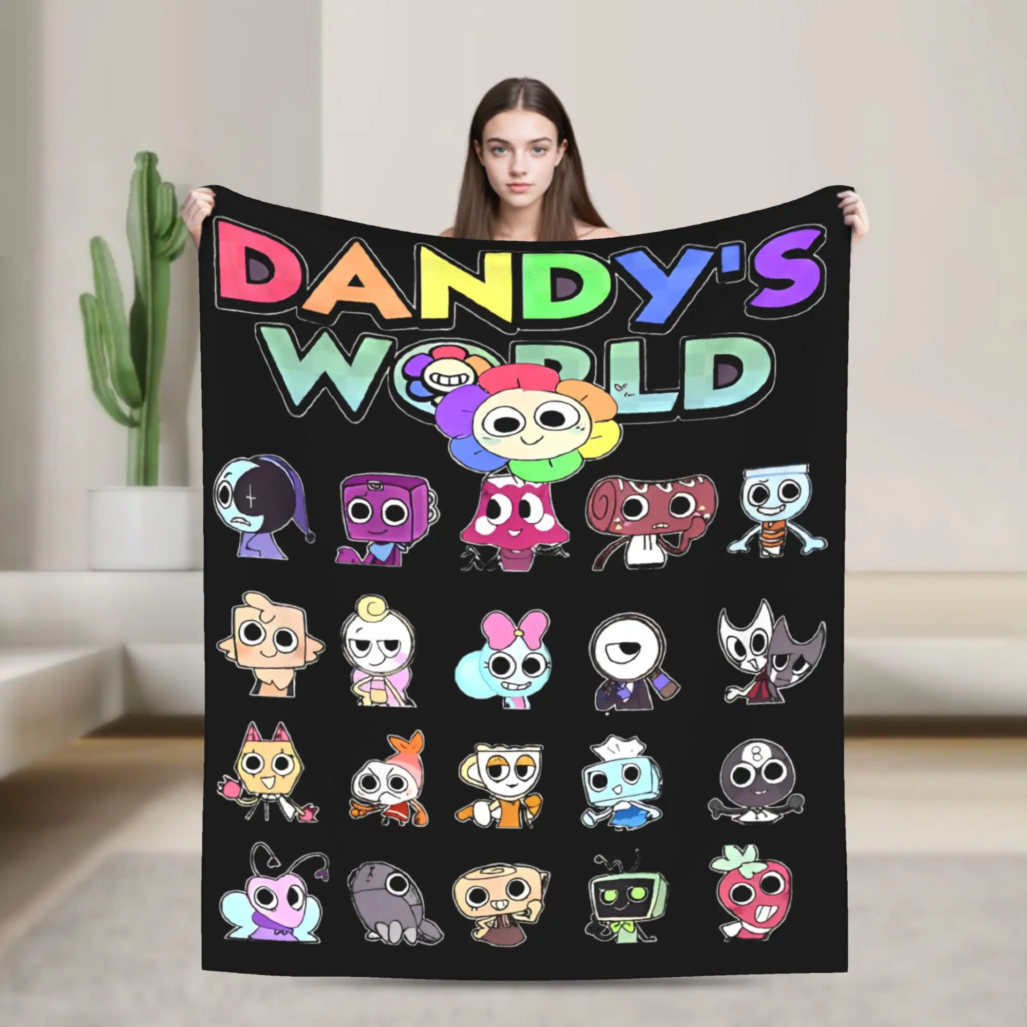 

Christmas Dandys World Fleece Blanket Funny Throw Blankets for Home 200x150cm Quilt