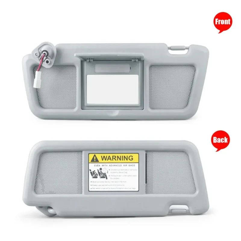 FE88-69-320B-77 Gray Left Driver Sun Visor with Mirror Lamp RX-8 2004-2011 Car Inner Sun Shield Replacement