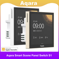 Aqara Smart Scene Panel Switch S1 3.95 inch Touch Screen APP Siri Voice Smart Home Control Work With HomeKit App