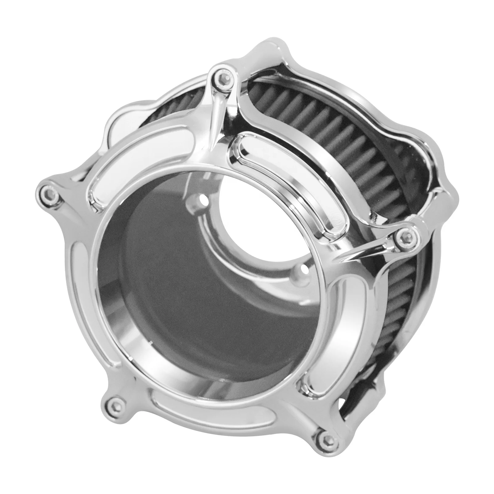 

STLF Chrome Motorcycle Air Filter Cleaner for Harley Touring, Road, Electra Glide, Dyna, Softail, Sportster XL 1200 883