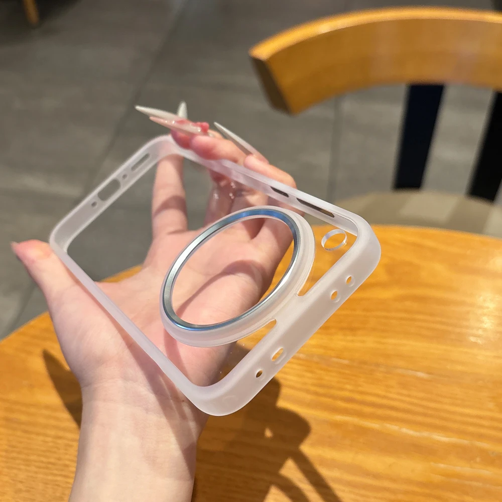 Luxury HD Transparent Shockproof Bumper Case For OPPO Find X8 Pro X8 Ultra Clear PC+Metal Frame Protection Cover funda