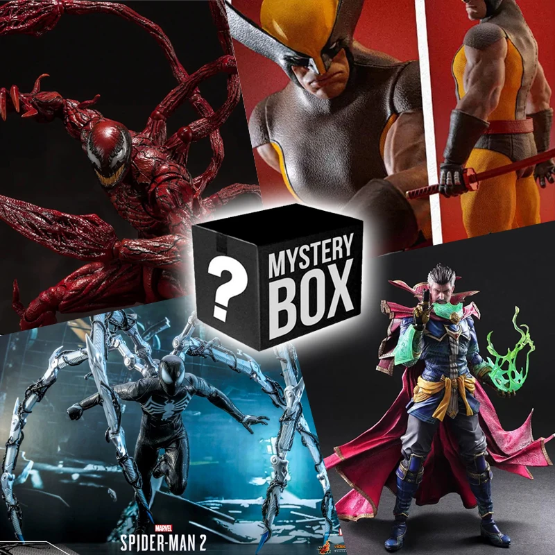 Marvel Action Figure Blind Box Marvel Movie lucky Box Spiderman Iron Man The Avengers Large Toy figurine figurine model