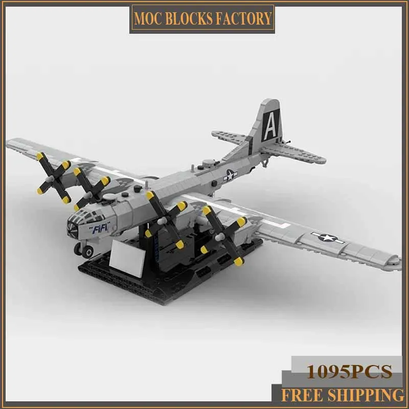 

Модель Военного Истребителя Moc, Строительные кирпичи, 1:72 B-29 superfortretechnology, модульные блоки, подарок, рождественские игрушки, набор для сборки своими руками