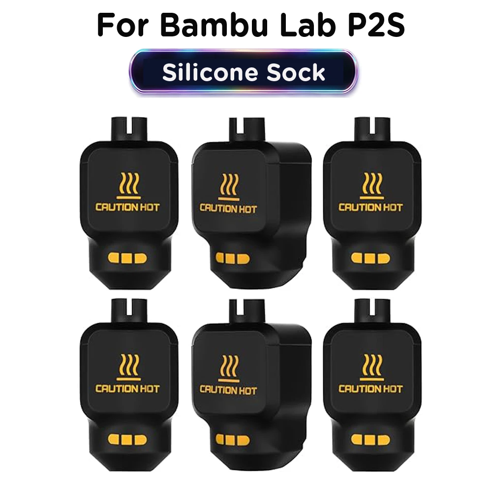 For Bambu Lab P2S Nozzle Silicone Sock Hot End Protective Cover Tested & Approved Sleeve Bambulab P2S Hotend P2S Accesories