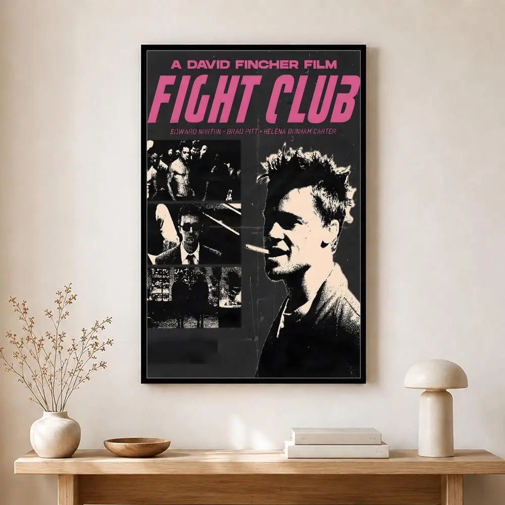 Film-Poster „Fight Club“, selbstklebender Kunst-Aufkleber aus wasserfestem Papier, Wanddekoration für Kaffeehaus, Bar, Zimmer – Detail 11