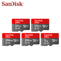 SanDisk Ultra microSD Card A1 C10 Memory Card 32GB 64GB 128GB 256GB 512GB Up to 150Mb/s Flash TF Card Original Micro SD card