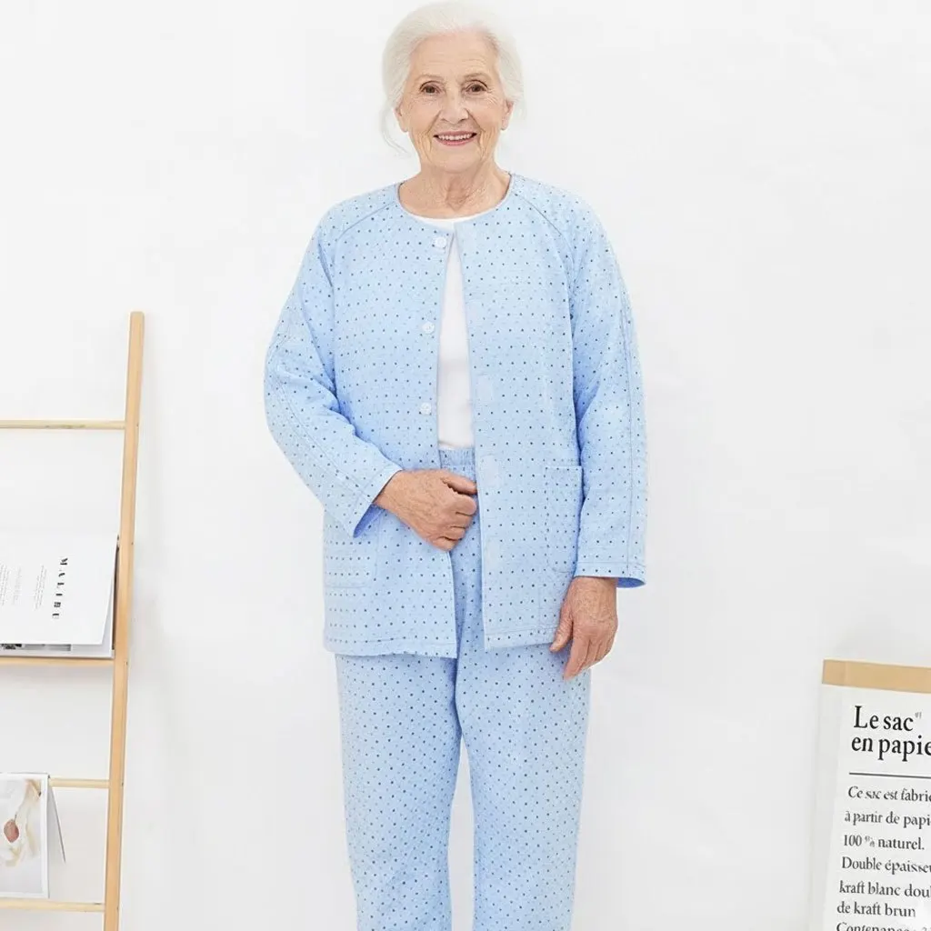 Easy-Dress Adaptive Trousers Full Side-Zip Lightweight Pants for Seniors Wheelchair Users Spring Summer
