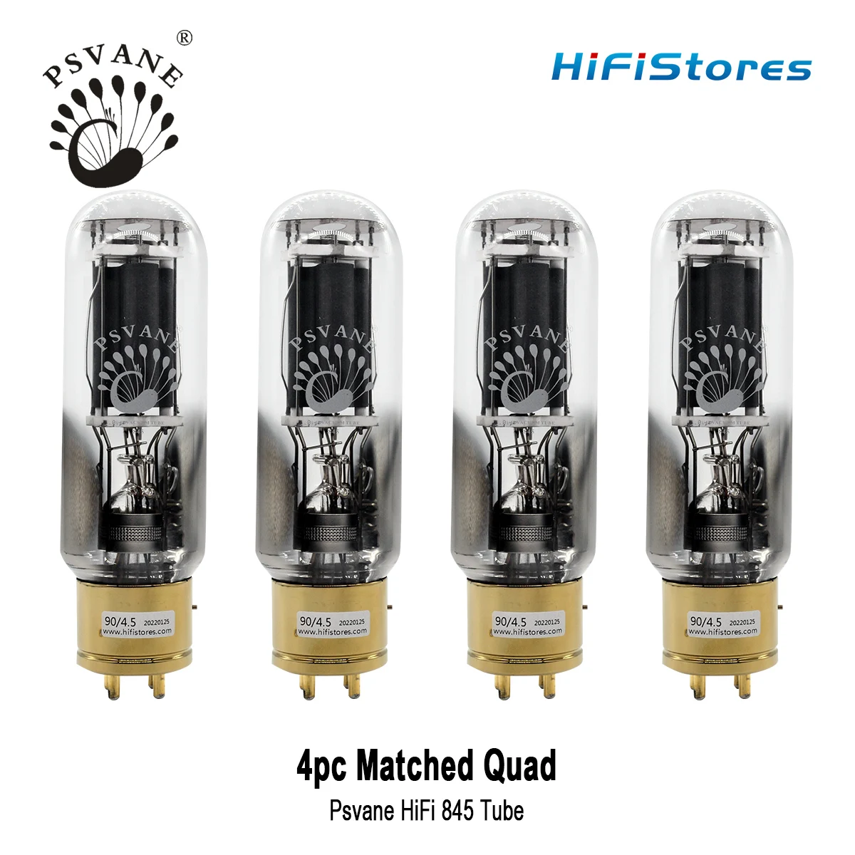 

PSVANE HIFI 845 Vacuum Tube Valve Amplifier Golden Base Repalce Golden Voice Shuguang 845B 845-T RCA845 Matched Pair Accessories