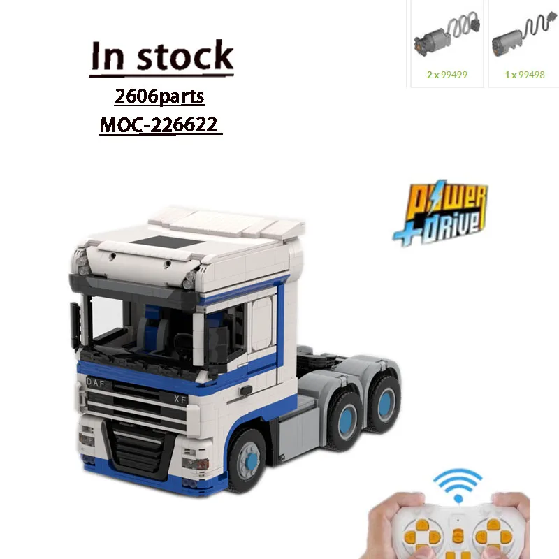 

MOC-226622 Новый электрический радиоуправляемый грузовой транспортный грузовик, гоночный блок, модель 2606, деталиMOC, креативный строительный блок для мальчиков и детей на день рождения, игрушки