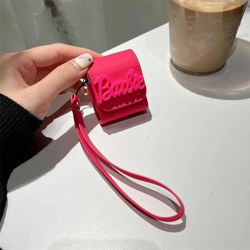 Barbie For Airpods Pro 2 Case,Pink PU Leather Bag Case For Airpods Case,Earphone Cover For Airpods 3 Case 2021 For Girls