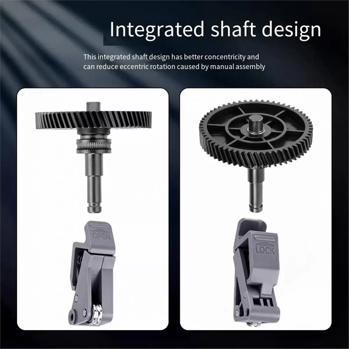 2PCS for Sparkx I7 Extrusion Gear Assembly 3D Printer Wear Resistance Extrusion Gear Kit for I7 3d Printer