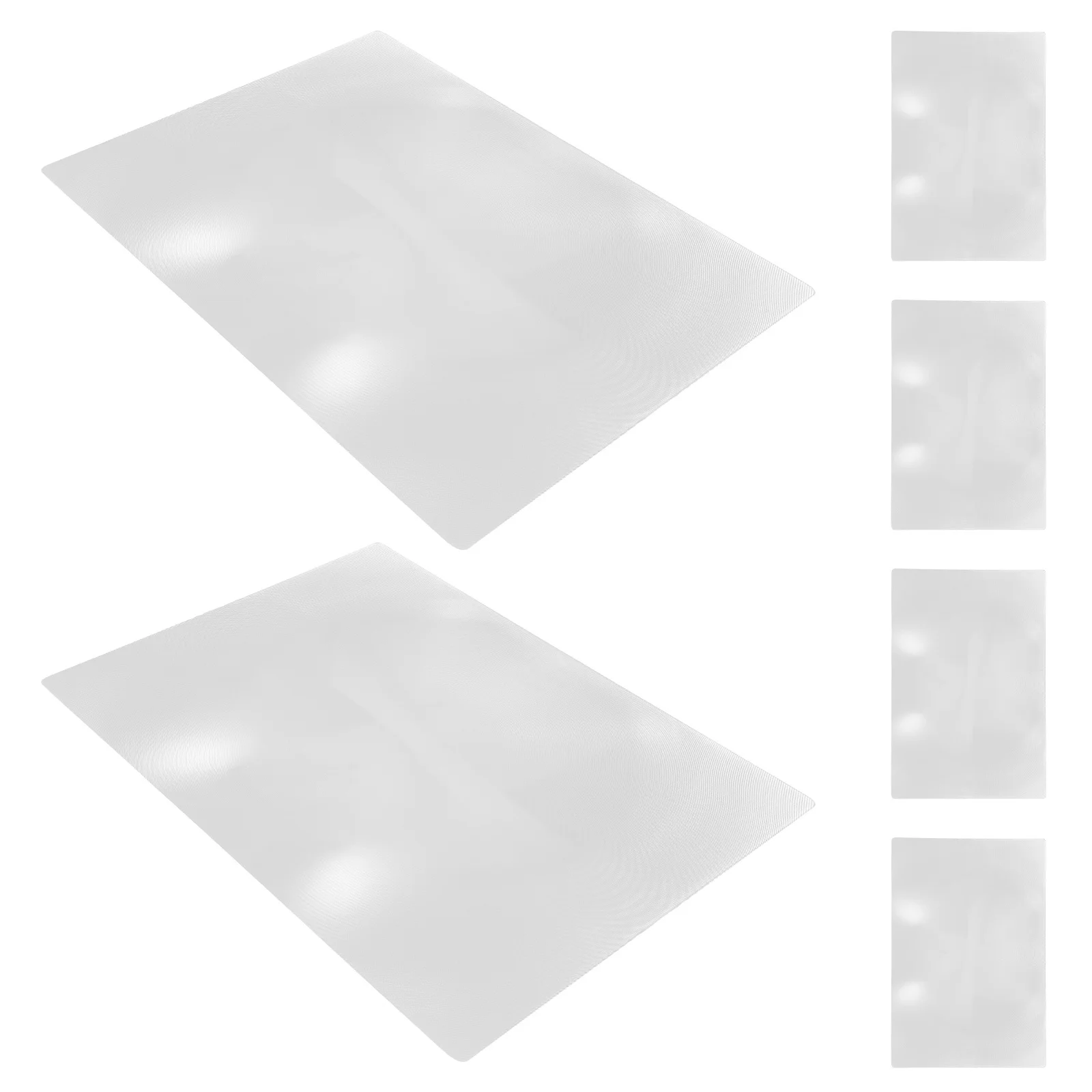 6 قطعة ورقة مكبرة للصفحة الكاملة مقاس A4 عدسة مكبرة للقراءة رفيعة للغاية أداة وضع مسطحة محمولة للكتب وخرائط المستندات #2